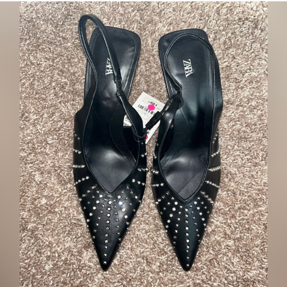Zara Studded Heels